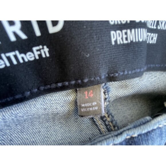 Torrid Women's Crop Bombshell Skinny Jeans High-Rise Premium Stretch Size 14 - Picture 4 of 14